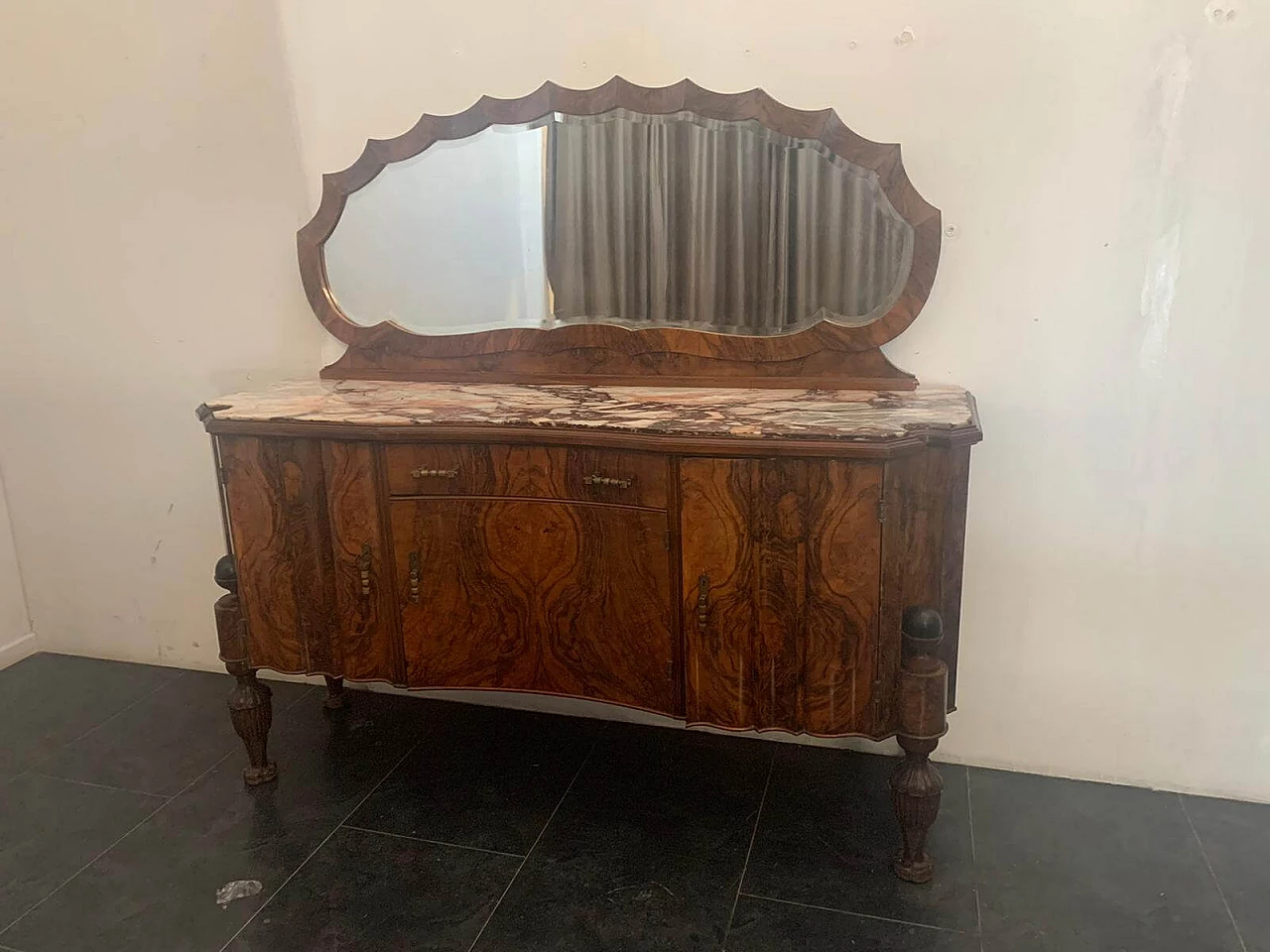 Art Deco rosewood sideboard with mirror, 1920s 1215132