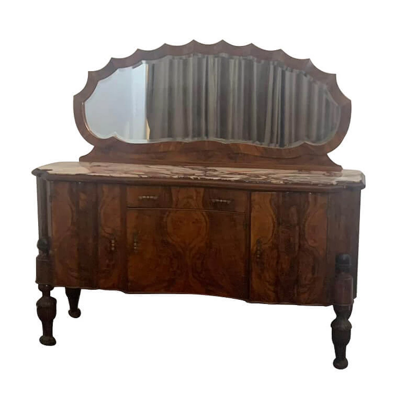 Art Deco rosewood sideboard with mirror, 1920s 1215209