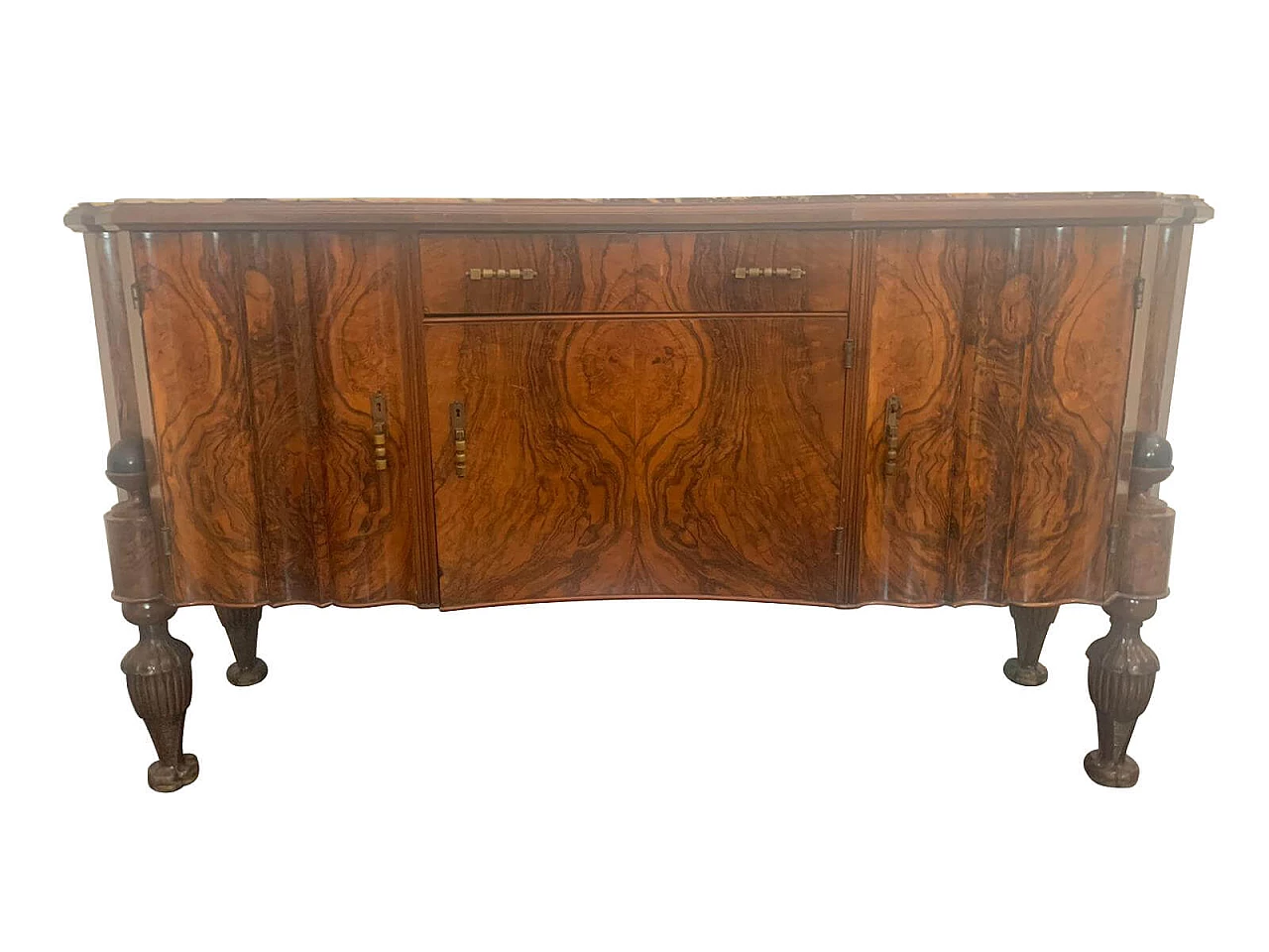 Credenza in palissandro, breccia e pietra medicea, anni '30 1215229