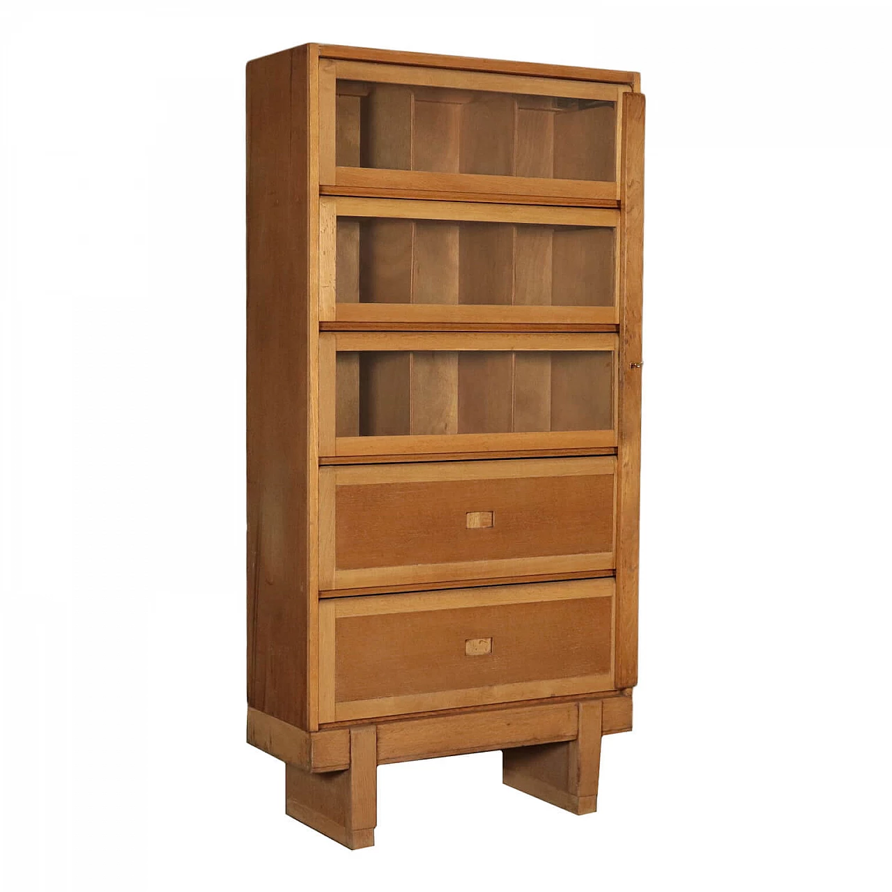English bookcase with retractable openings, 50s 1215303