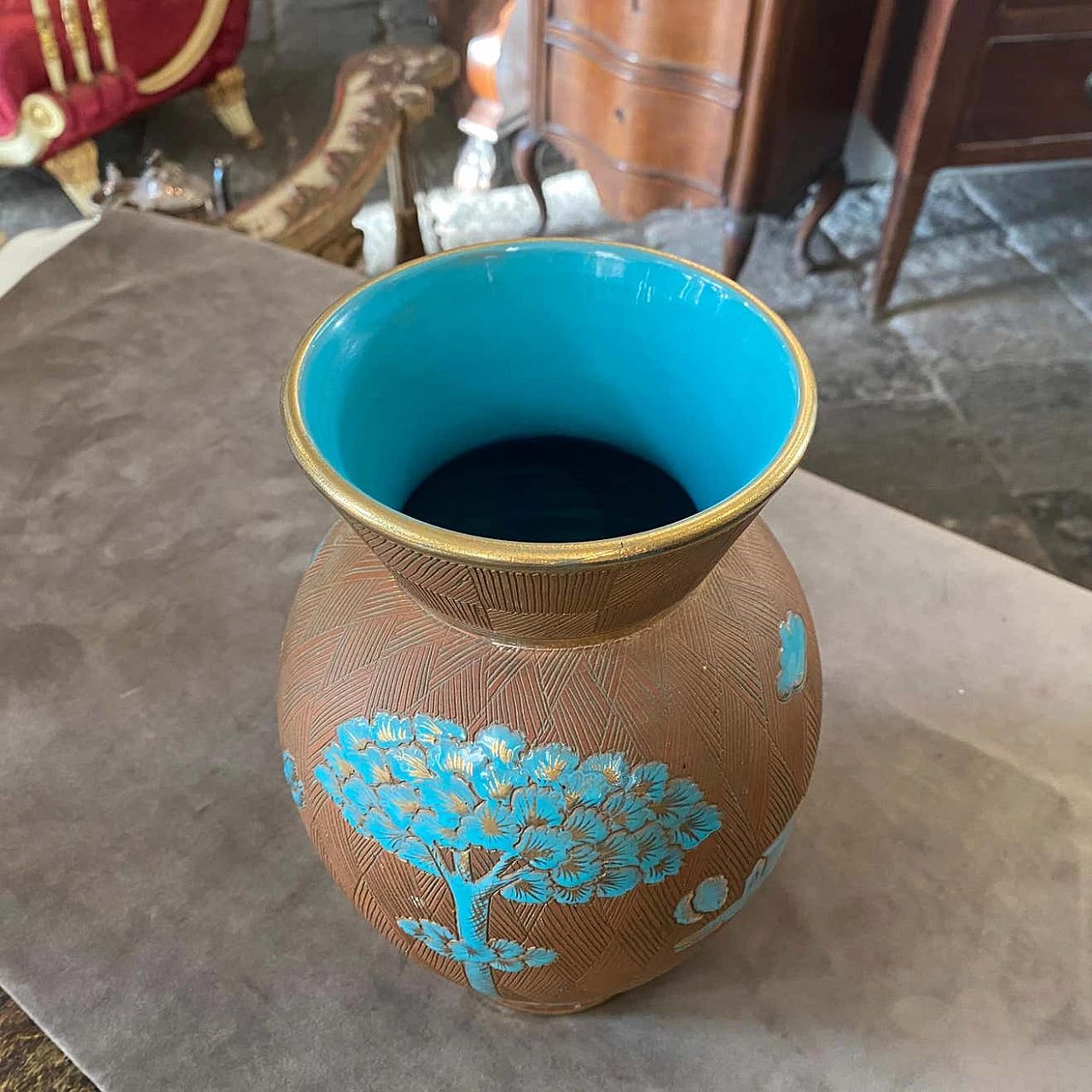 Vaso in ceramica di Fantechi, anni '50 1215445