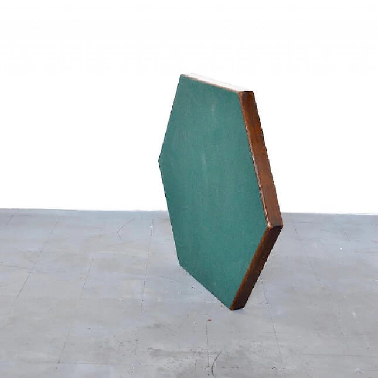 Folding hexagonal game table by Fratelli Zari Milano, 50s 1215713