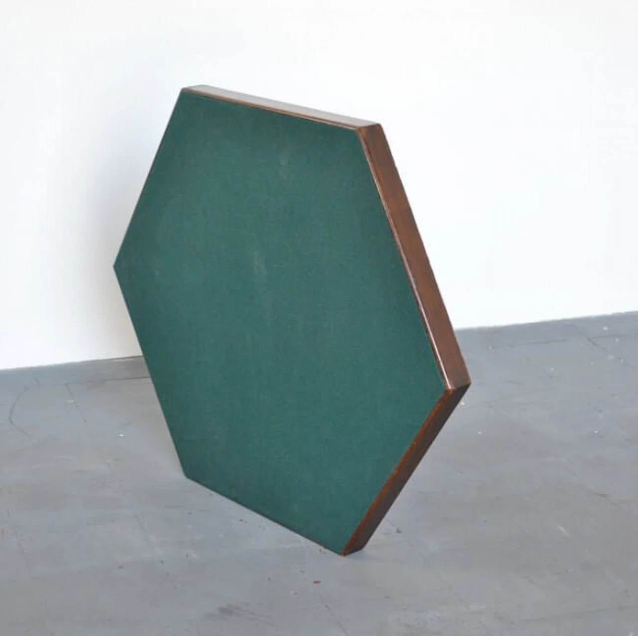 Folding hexagonal game table by Fratelli Zari Milano, 50s 1215714