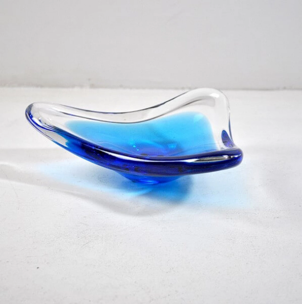 Transparent Murano glass bowl, 60s 1216362