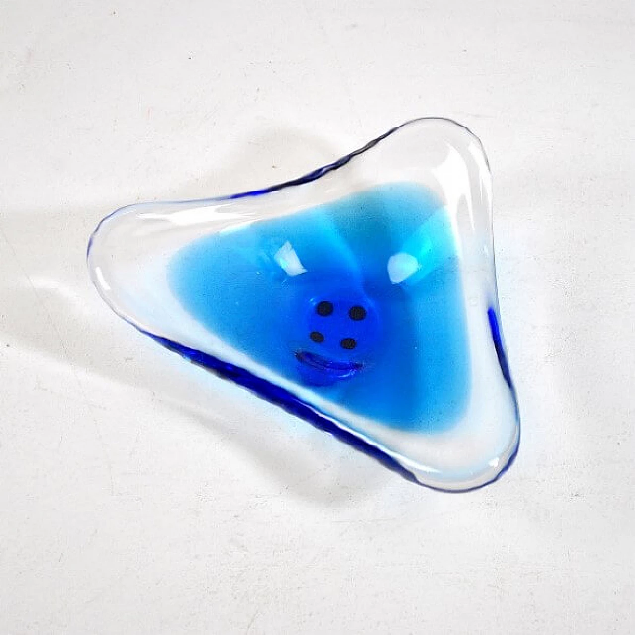 Transparent Murano glass bowl, 60s 1216363