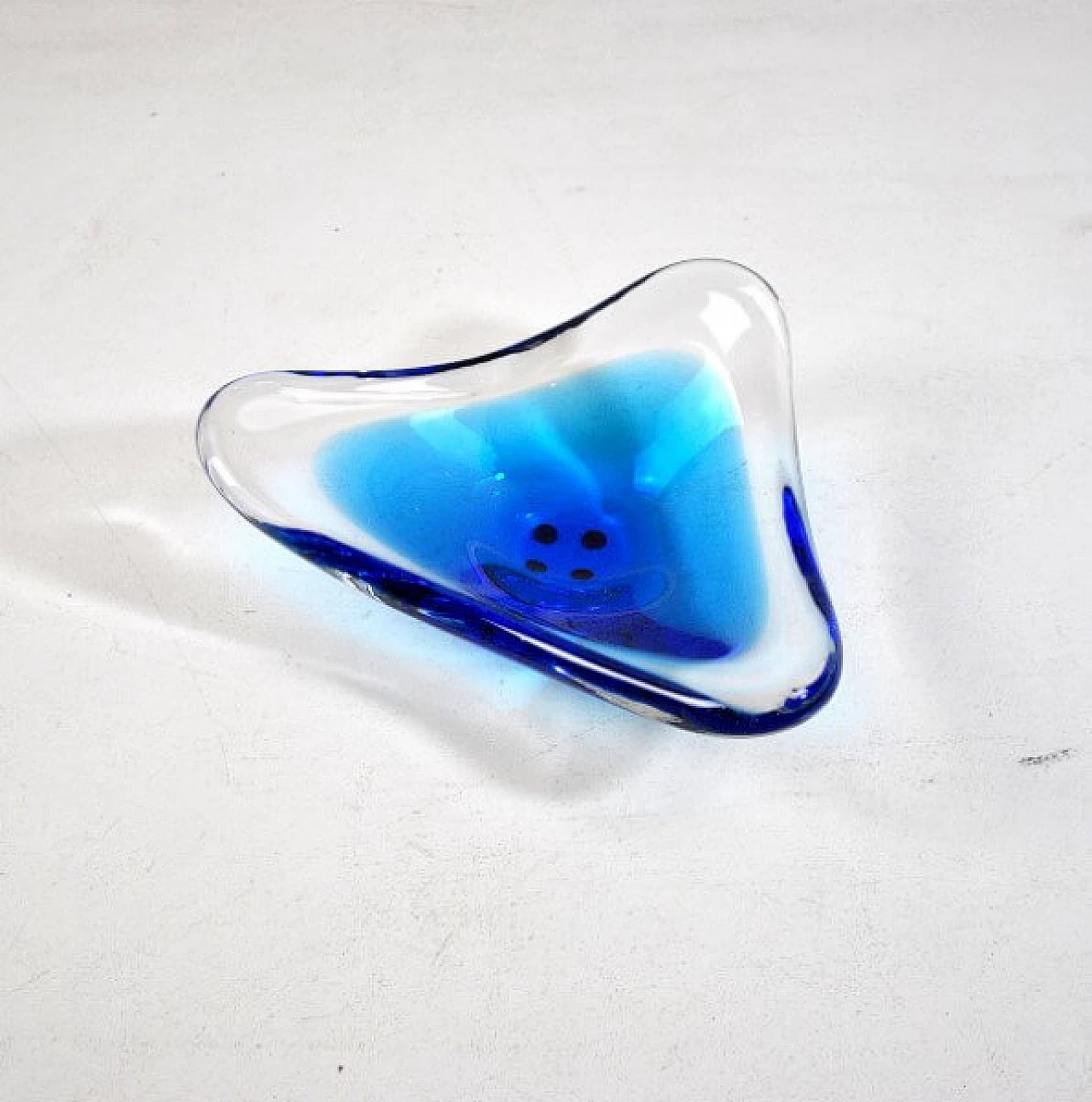 Transparent Murano glass bowl, 60s 1216364