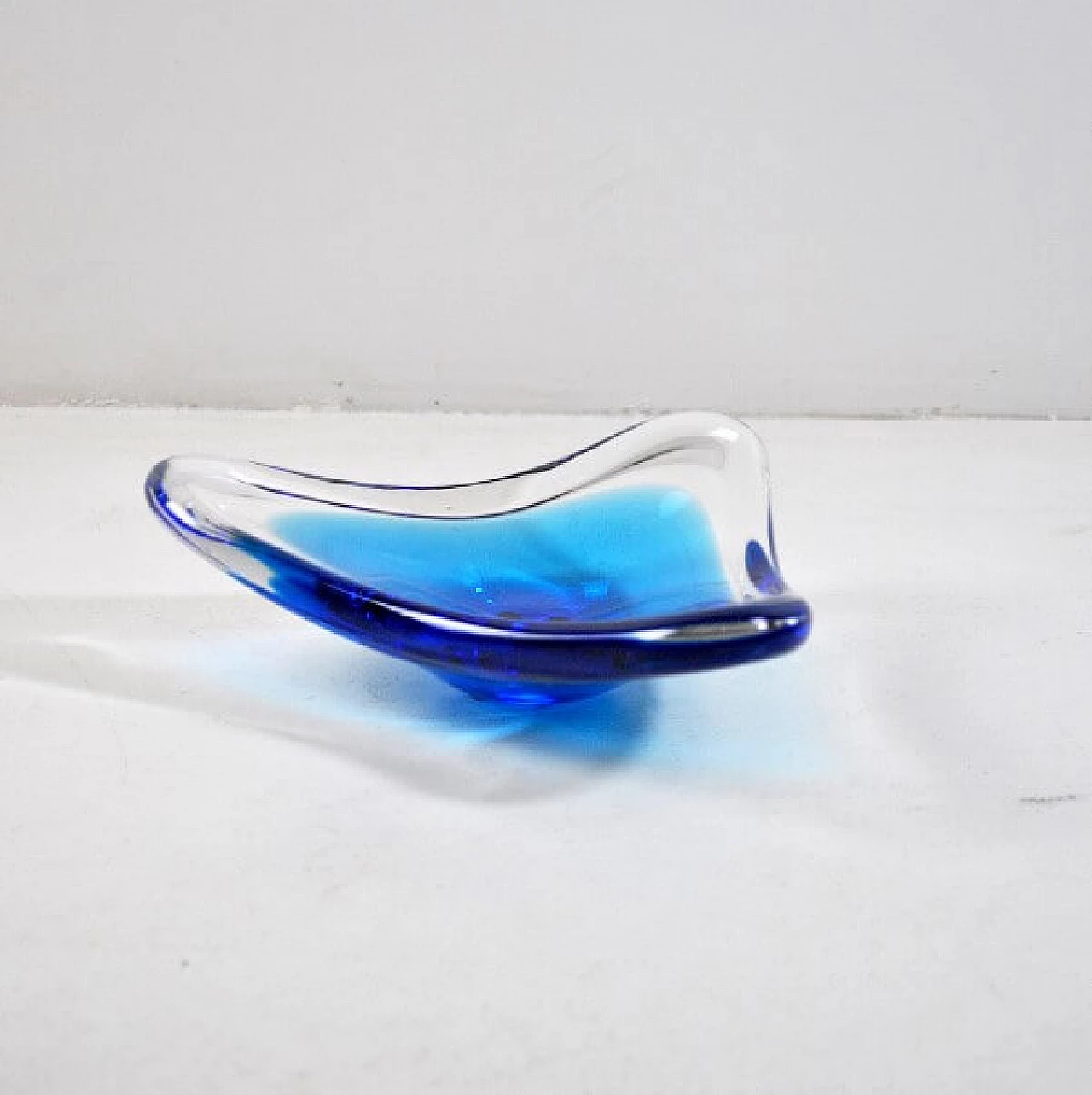 Transparent Murano glass bowl, 60s 1216365