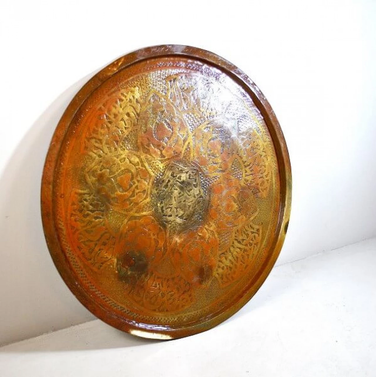 Decorative brass plate, 50s 1216426