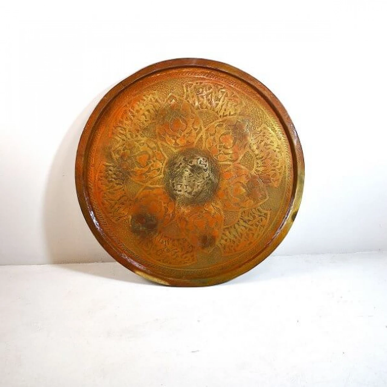 Decorative brass plate, 50s 1216427