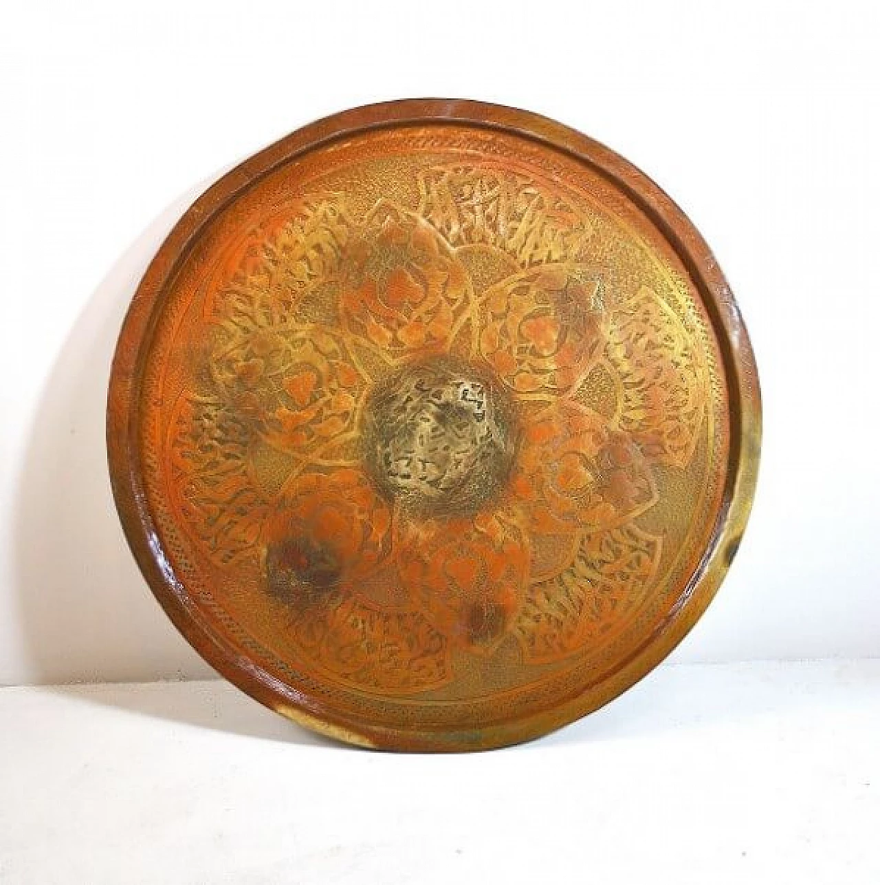 Decorative brass plate, 50s 1216429
