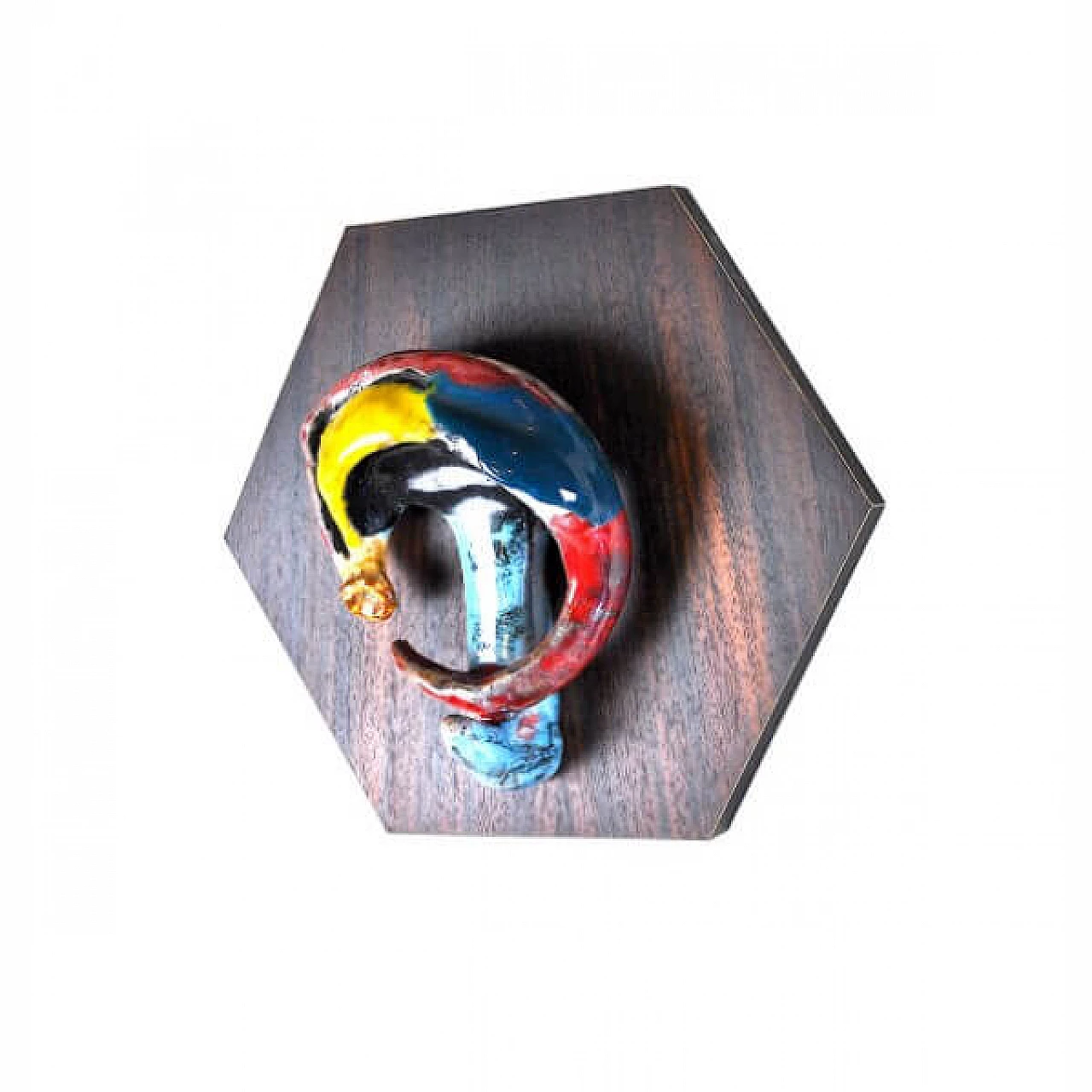 Pair of ceramic coat-hangers by San Polo, 60s 1216441