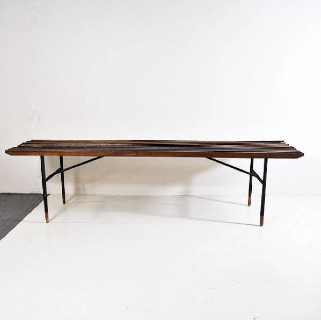 Coffee table in teak and iron, 60s 1216510