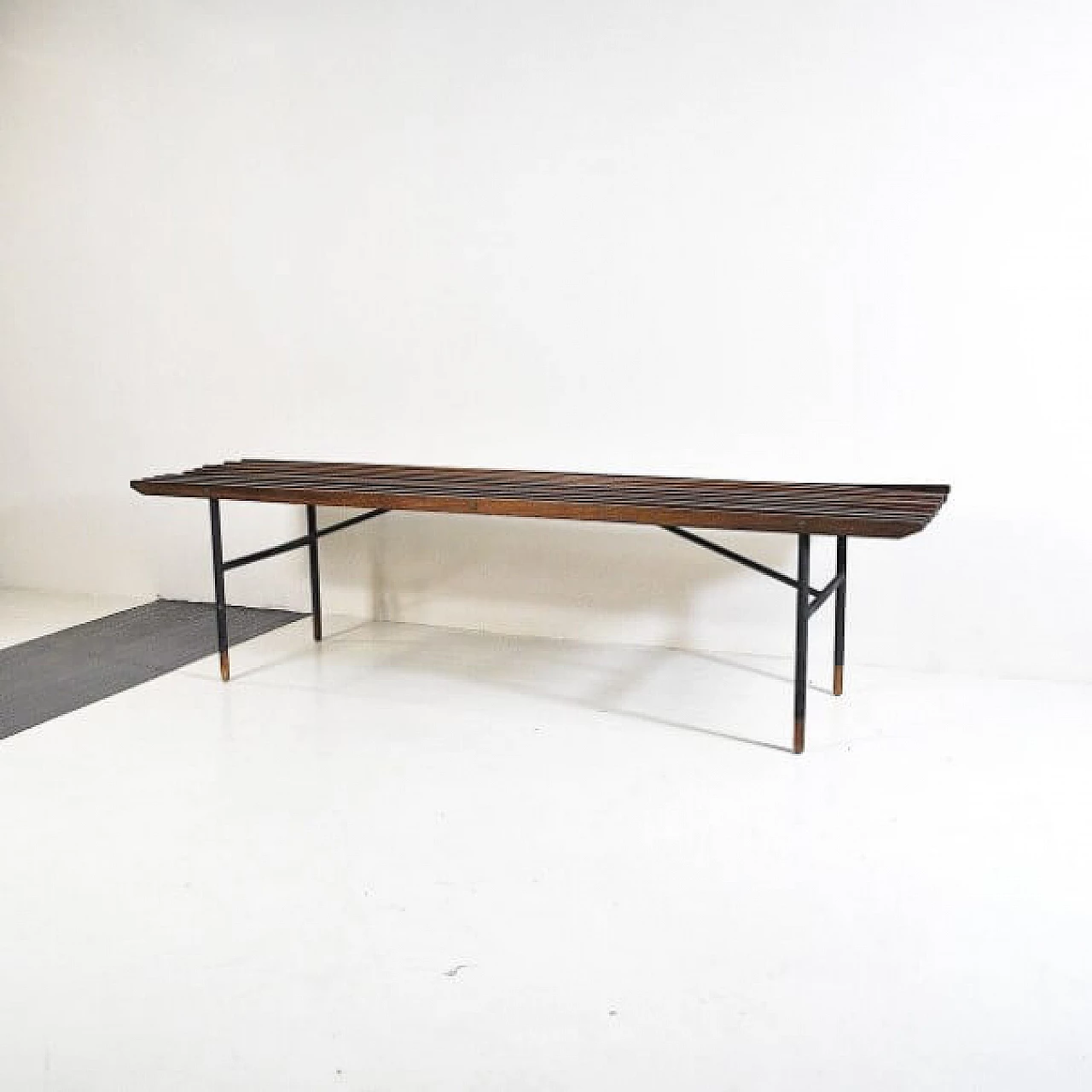 Coffee table in teak and iron, 60s 1216511