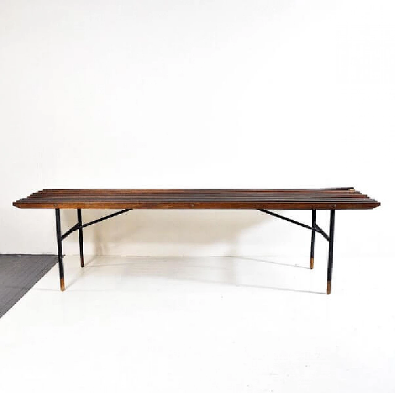 Coffee table in teak and iron, 60s 1216515
