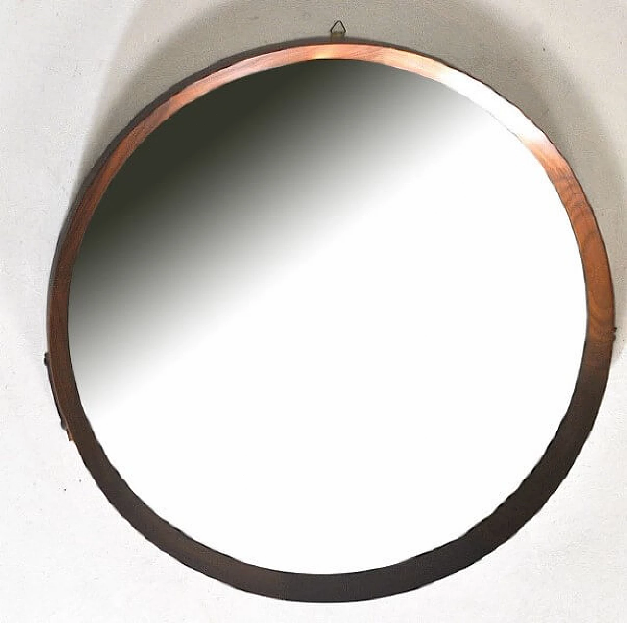 Wooden round mirror, 60s 1216790