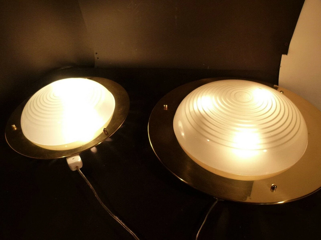 Pair of ceiling lamps by Luigi Caccia Dominioni for Azucena, 50s 1216981