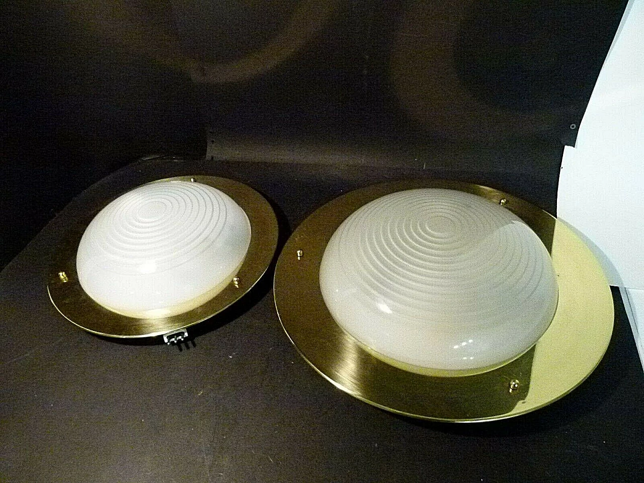 Pair of ceiling lamps by Luigi Caccia Dominioni for Azucena, 50s 1216987