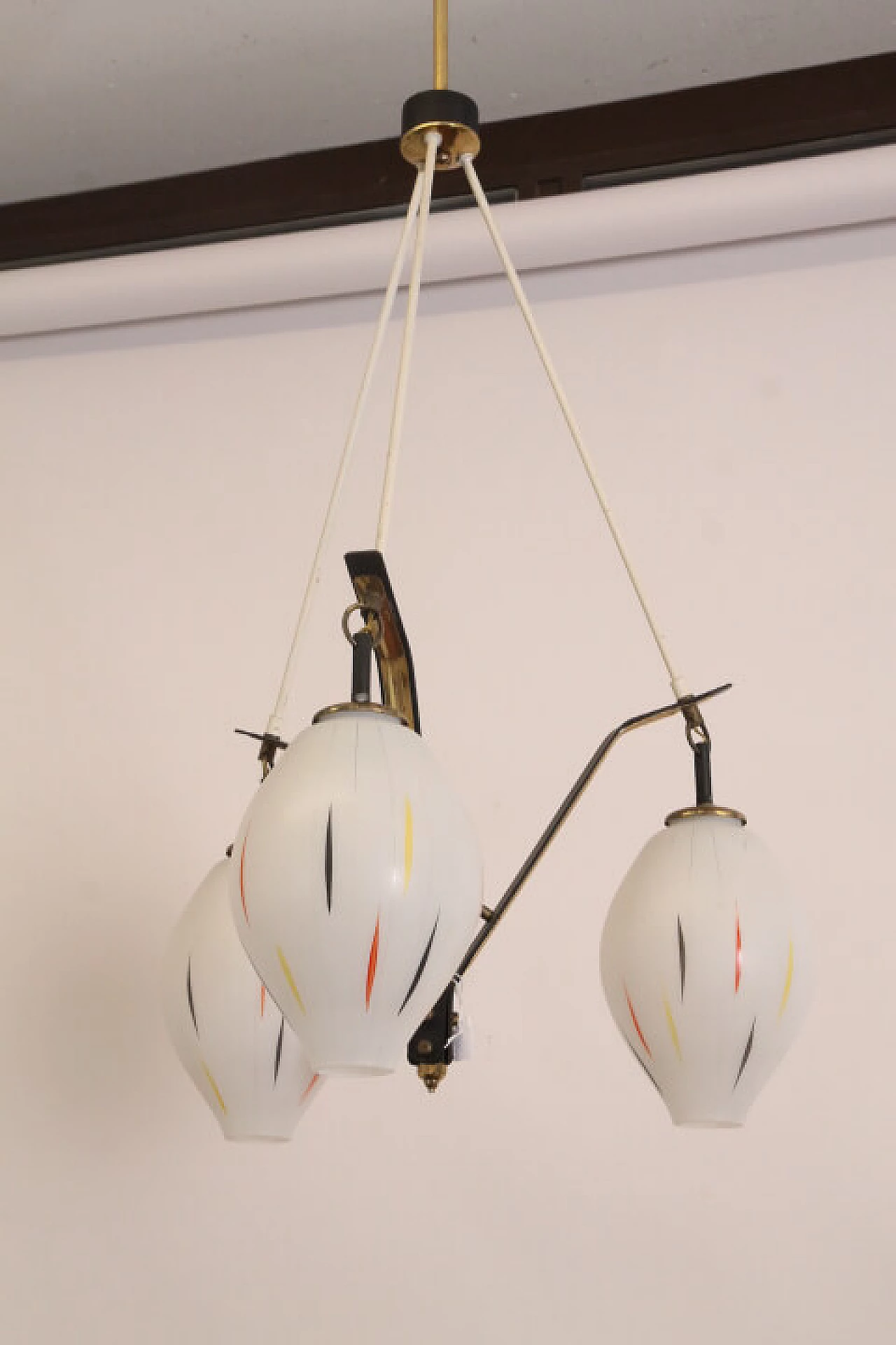 Lampadario a 3 luci, anni '50 1217008