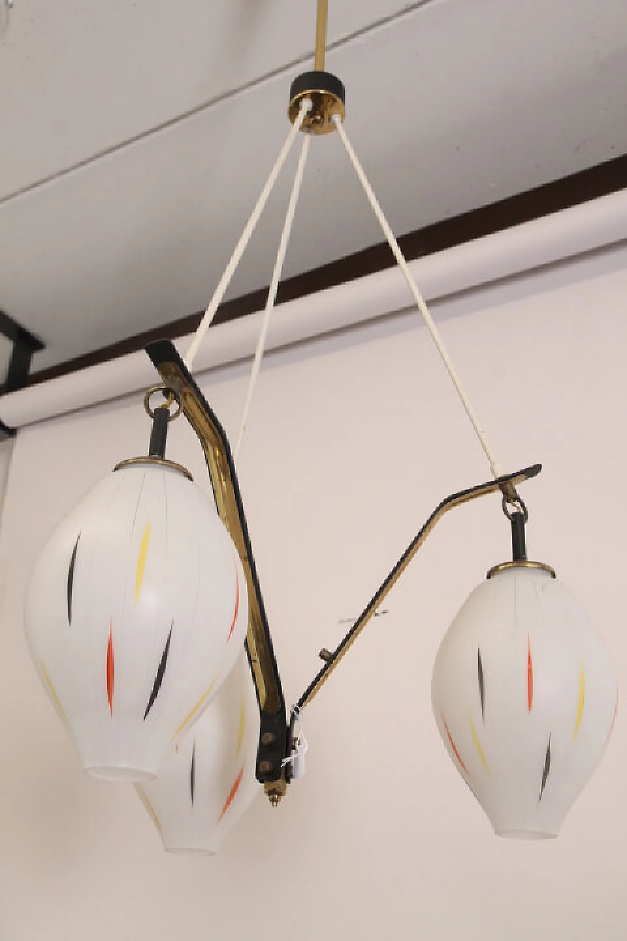 Lampadario a 3 luci, anni '50 1217009