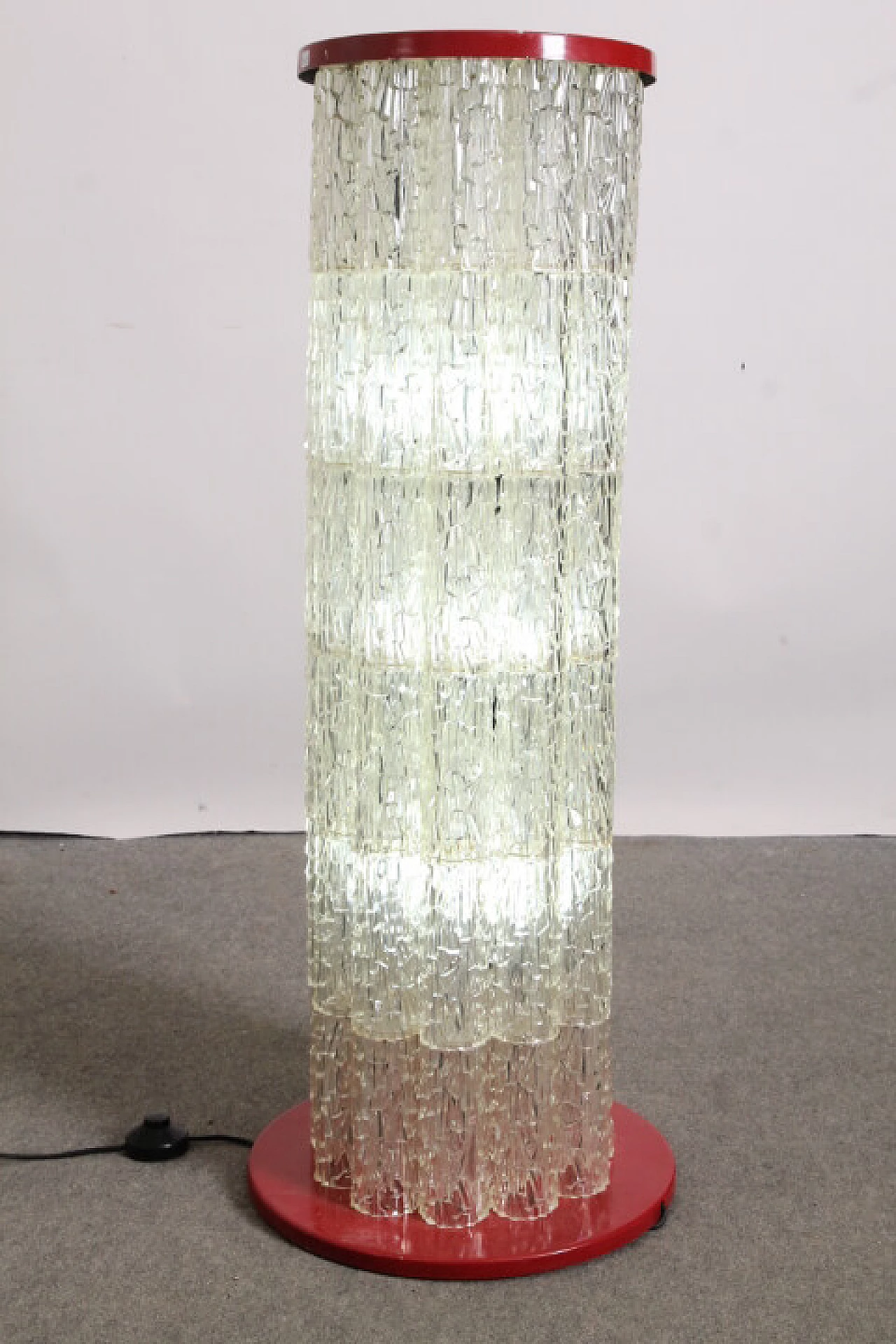 glass floor lamp, 70s 1217029