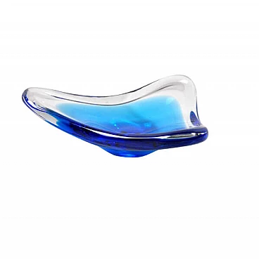 Transparent Murano glass bowl, 60s