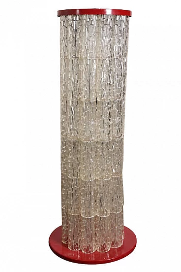 Lampada da terra in vetro, anni '70