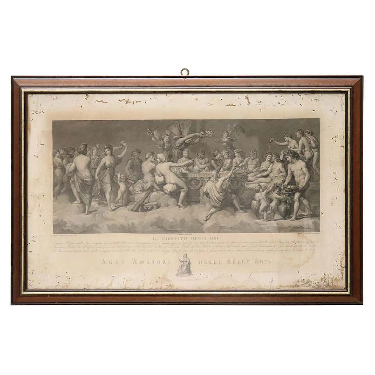 Incisione Il banchetto degli dei di Angelo Campanella, '700 1217318