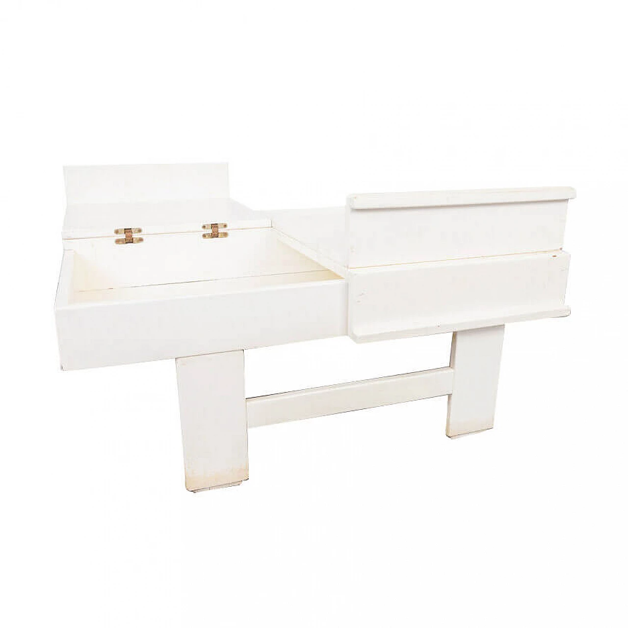 Coffee table in white lacquered wood, 1970s 1217680