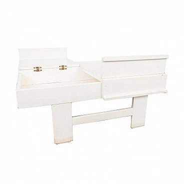 Coffee table in white lacquered wood, 1970s