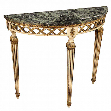 Italian lacquered and painted console in Louis XVI style