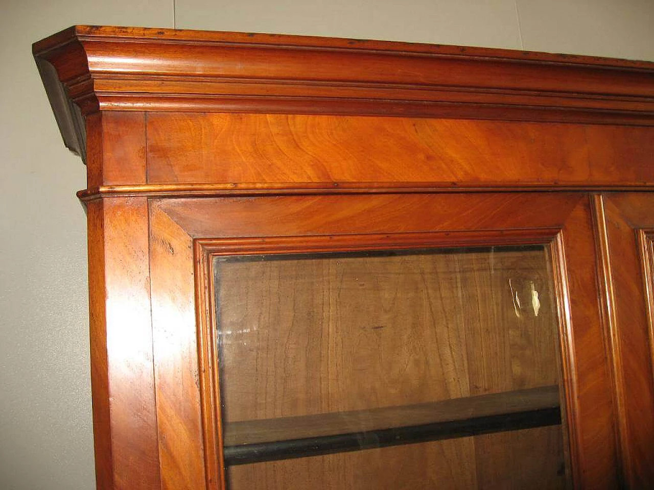Two-body sideboard in mahogany and glass, 10s 1217693
