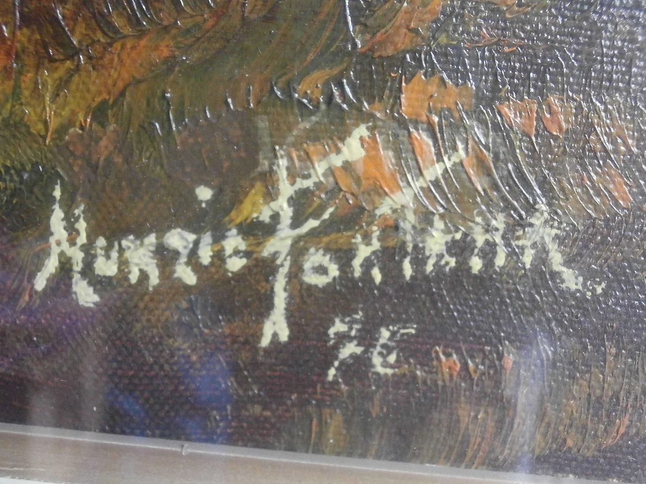 Canvas by Nunzio Fontana, Reflections in the woods, 1970s 1217713