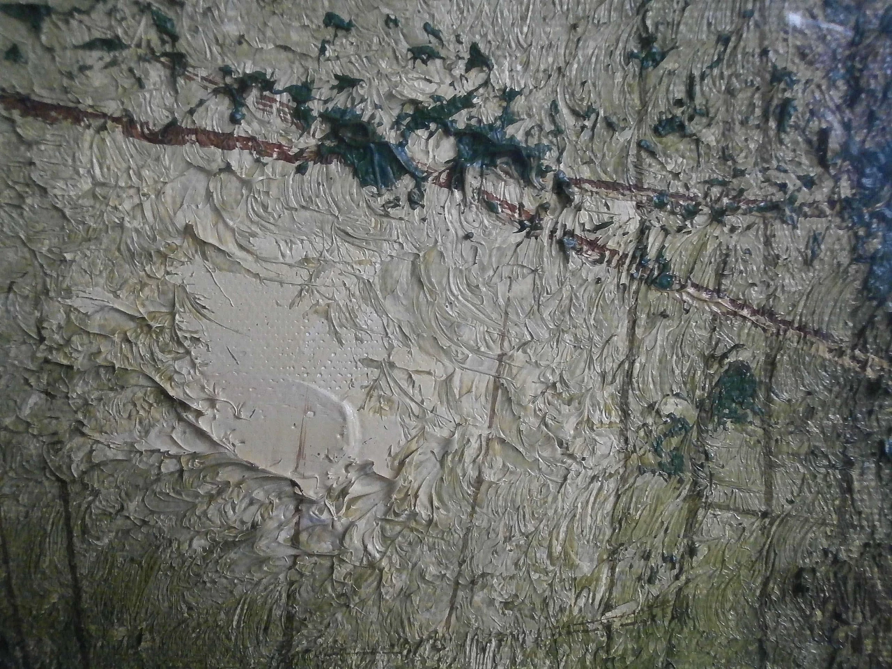 Canvas by Nunzio Fontana, Reflections in the woods, 1970s 1217715