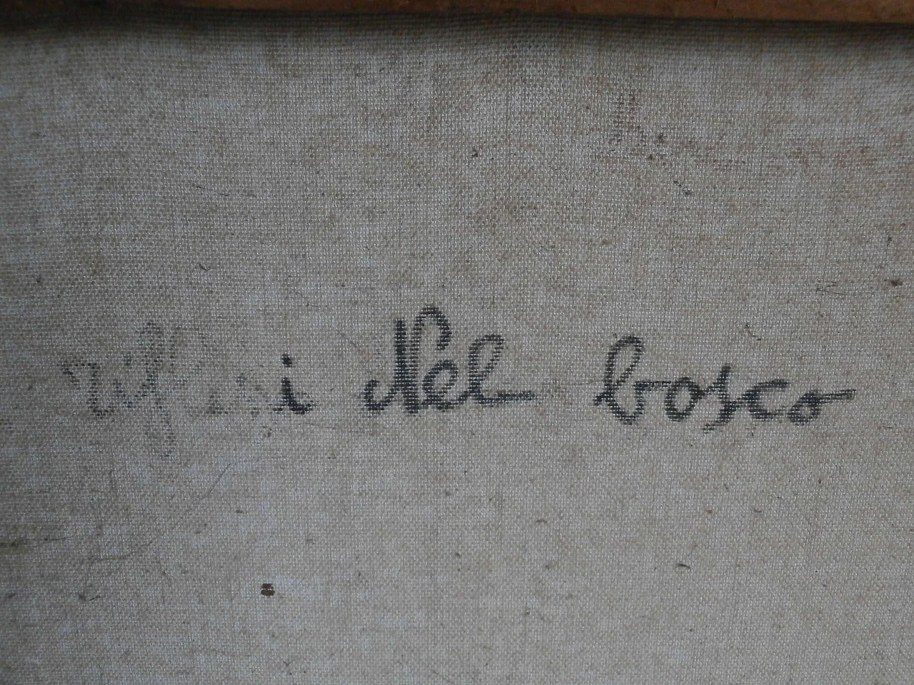 Canvas by Nunzio Fontana, Reflections in the woods, 1970s 1217721