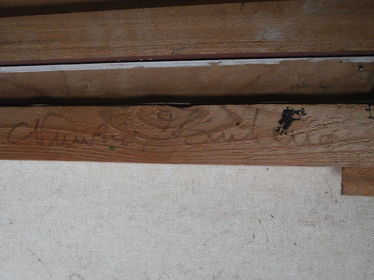 Canvas by Nunzio Fontana, Reflections in the woods, 1970s 1217722