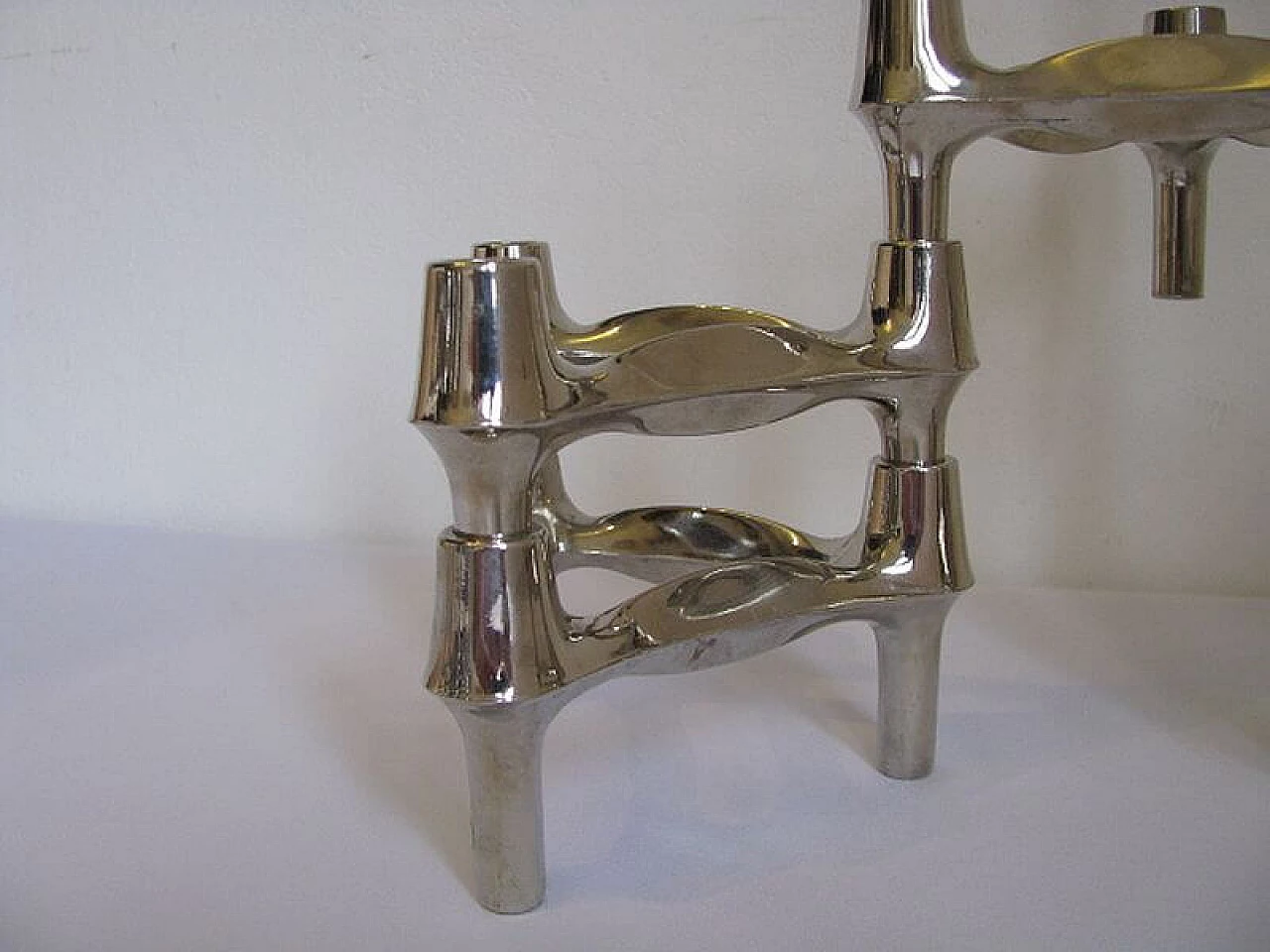 5 modular candleholders by Fritz Nagel and Ceasar Stoffi for BMF, 70s 1217909
