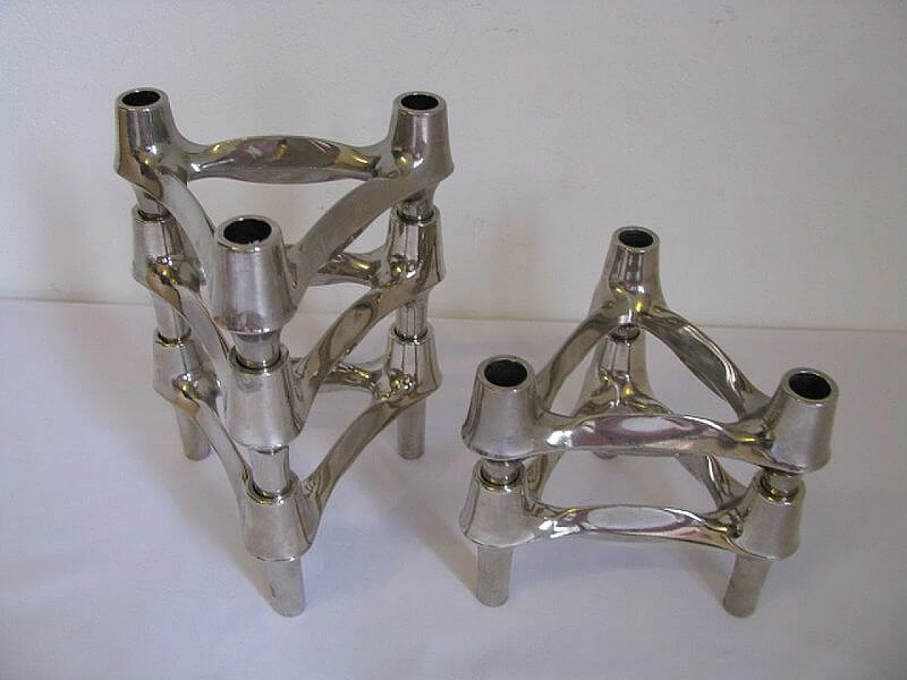 5 Portacandele modulari di Fritz Nagel e Ceasar Stoffi per BMF, anni '70 1217912