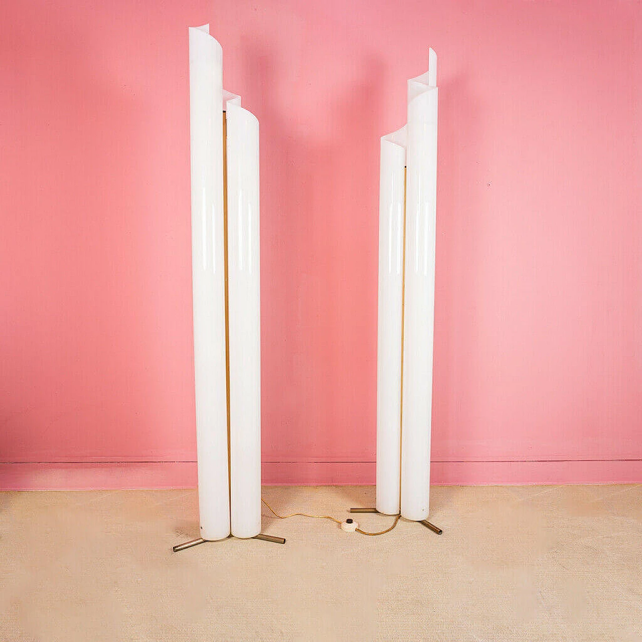 Pair of Chimera floor lamps by Vico Magistretti for Artemide, 1960s 1218100