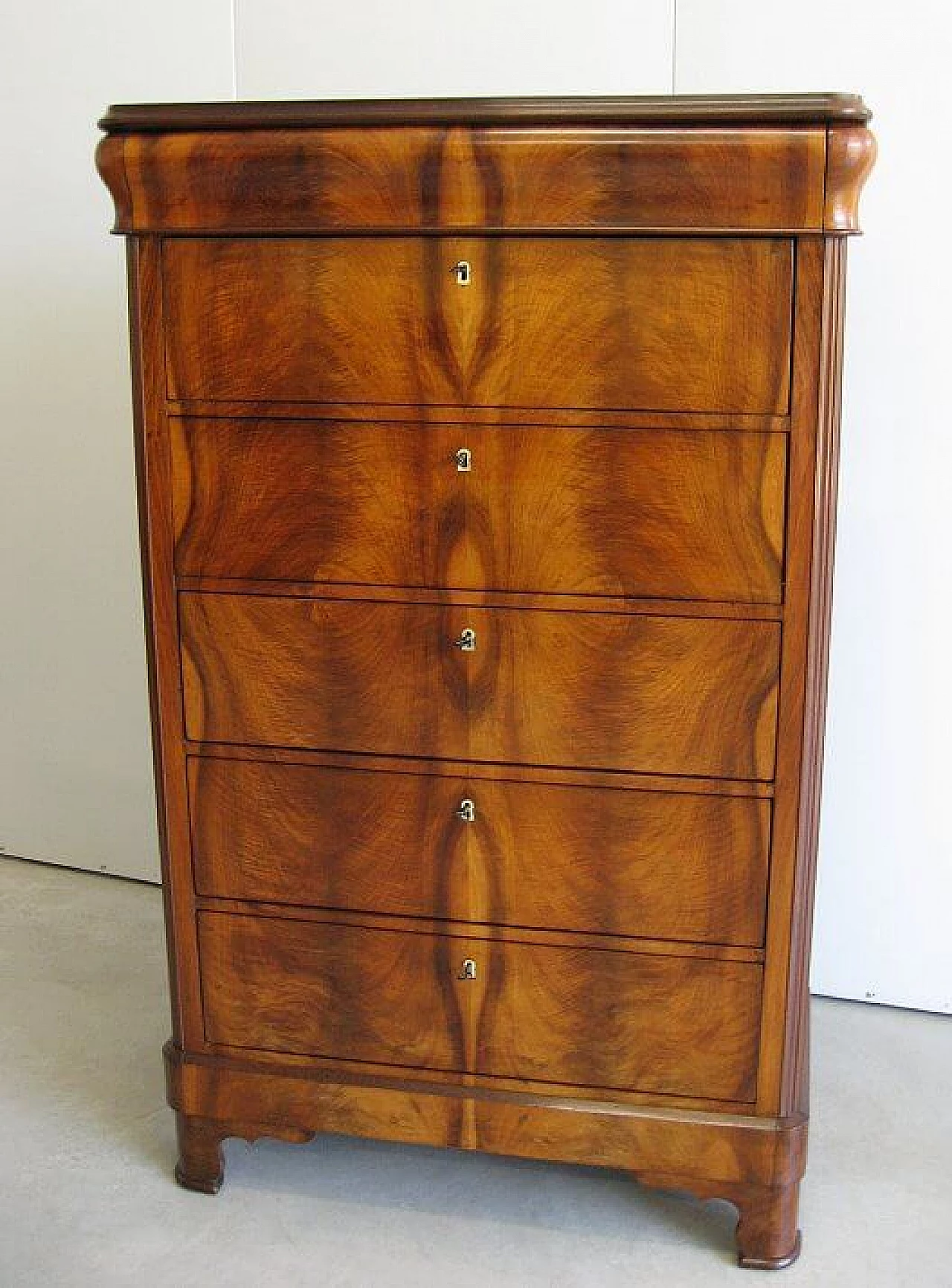 Secretaire in mogano biondo, '800 1218111