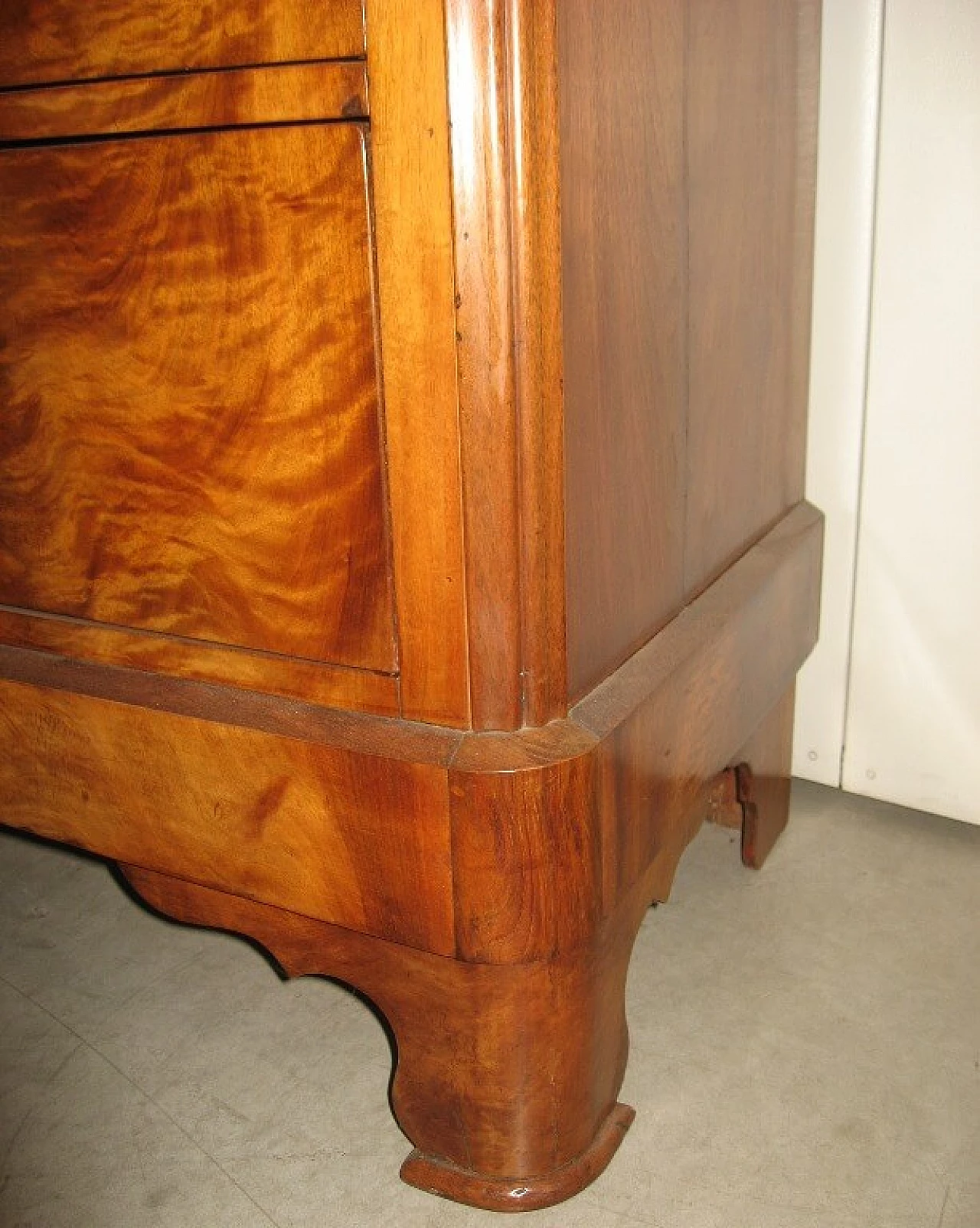 Secretaire in mogano biondo, '800 1218114