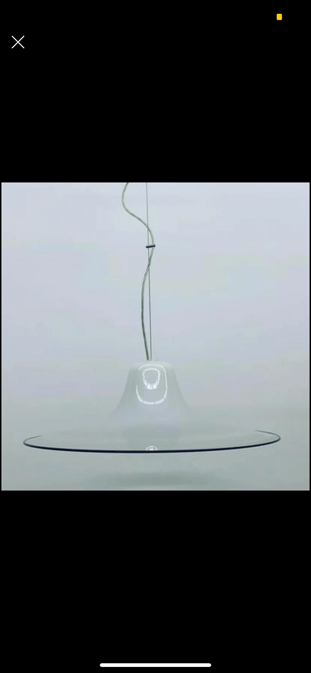 Lampada da soffitto in vetro di Murano di Renato Toso per Leucos, anni '70 1218354