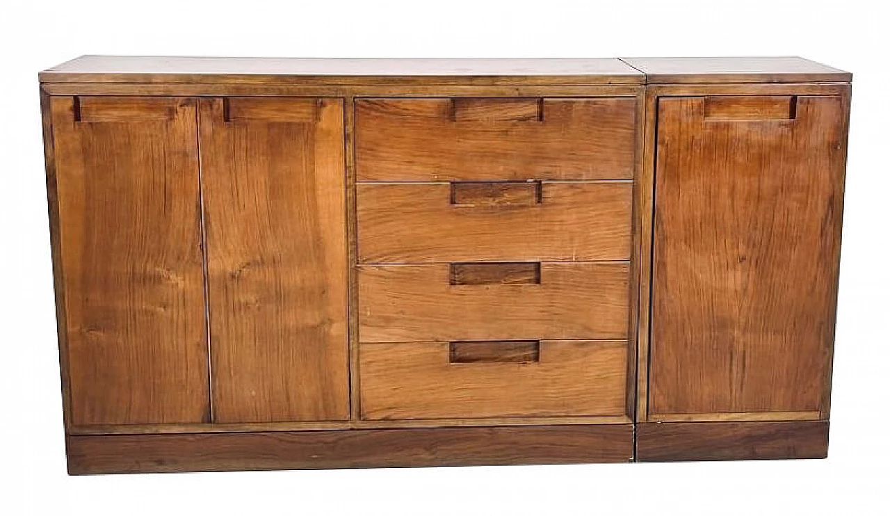 Credenza in noce nazionale di Michele Achilli, Daniele Brigidini e Guido Canella per Rusconi, anni '60 1218399