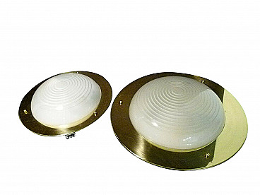 Pair of ceiling lamps by Luigi Caccia Dominioni for Azucena, 50s