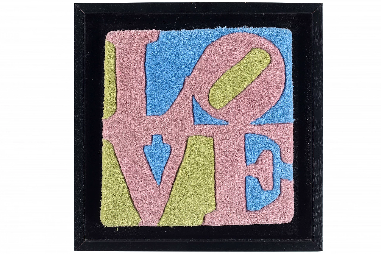 Arazzo in lana cotta di Robert Indiana, Love, 2006 1218826