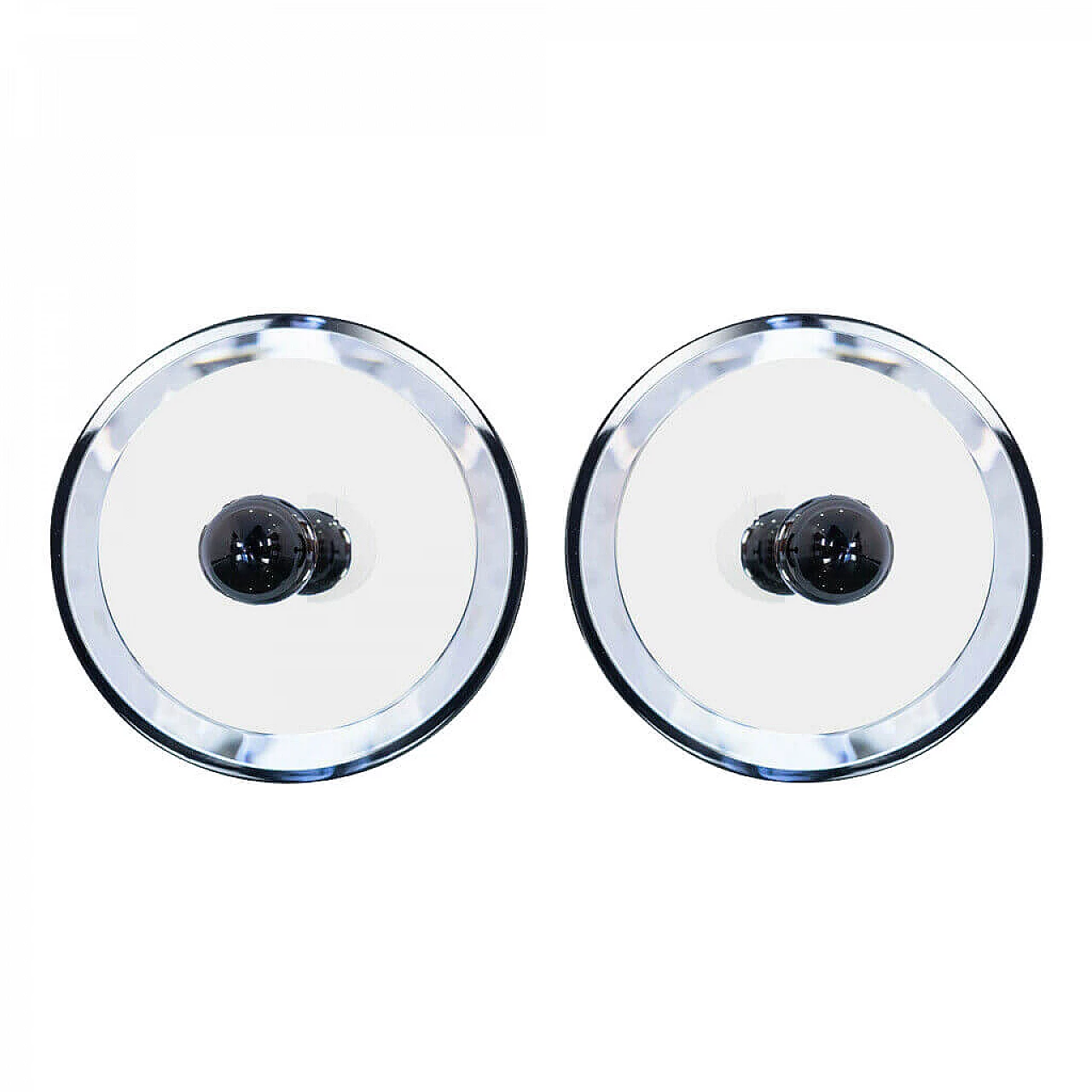 Coppia di appendiabiti con specchio, anni '80 1218990