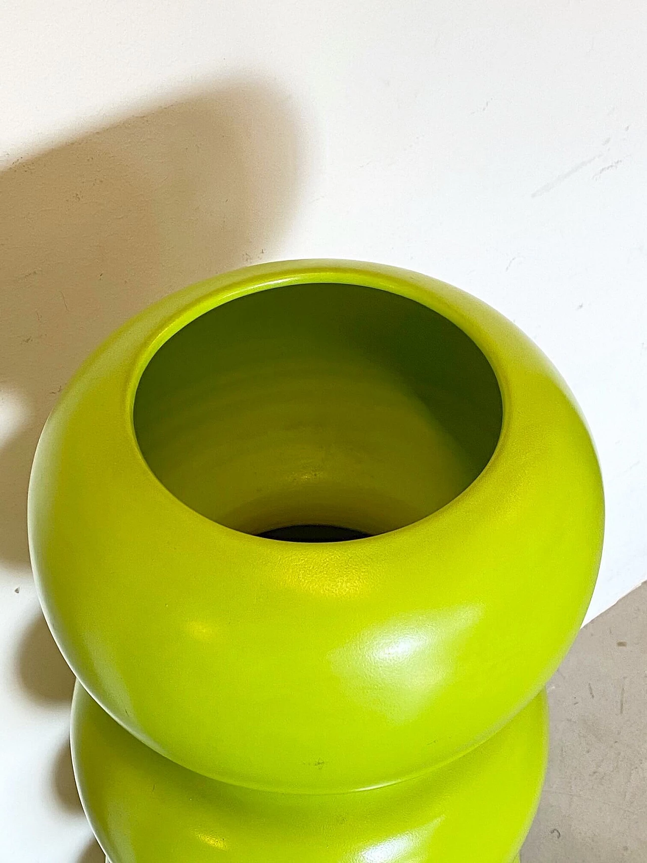 Large vase in glazed terracotta, 80s 1219058