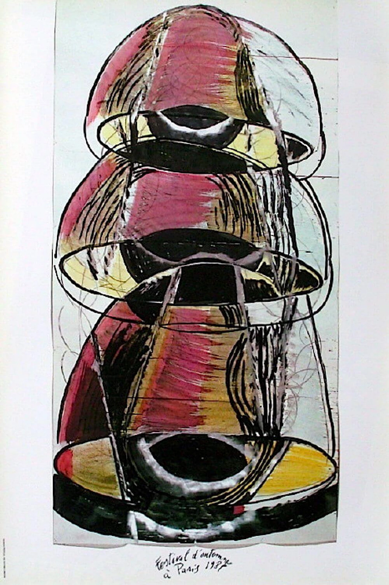 Poster di Mario Merz, Festival d'automne, 1987 1219229