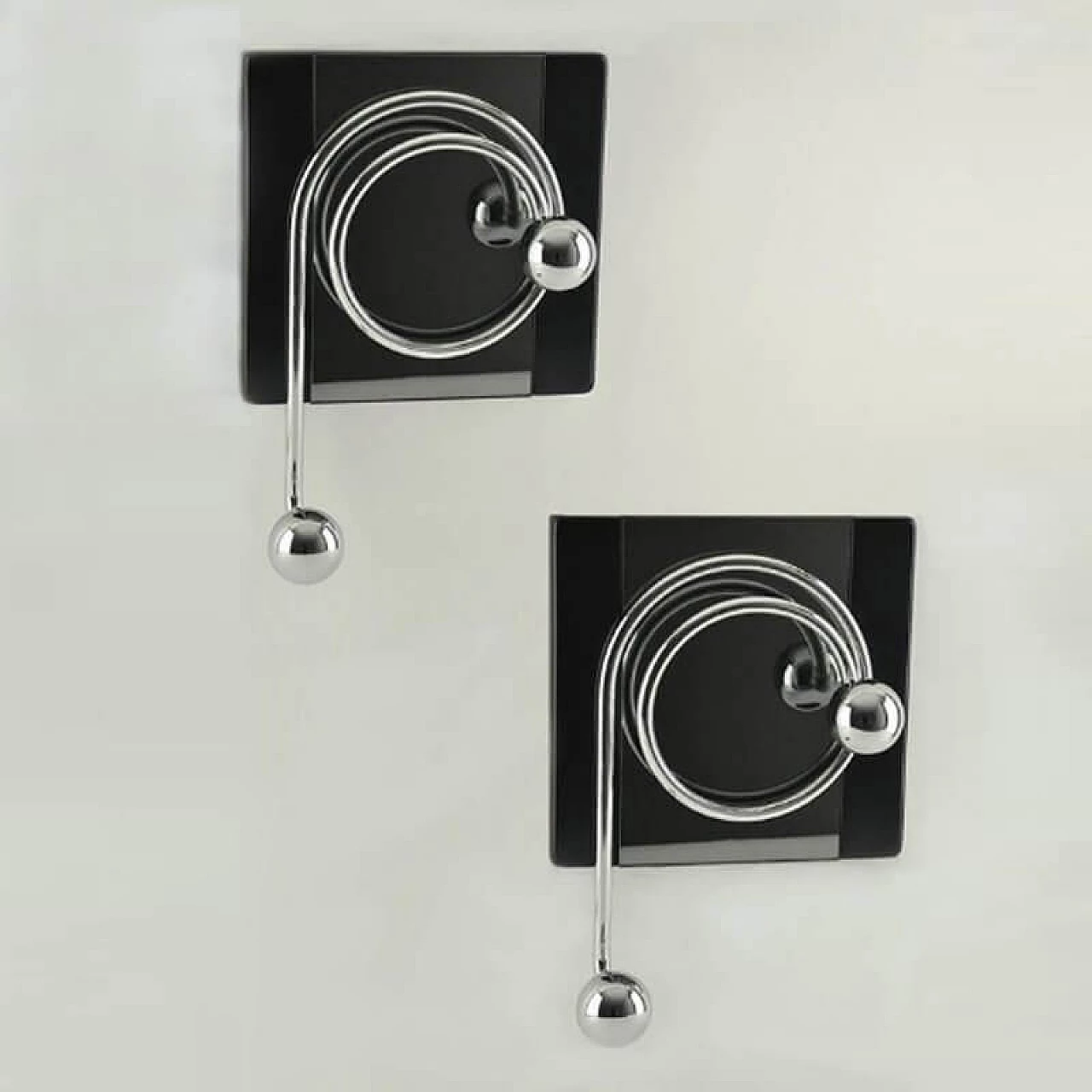 Pair of coat racks designed by Willy Rizzo, 1970s 1219252