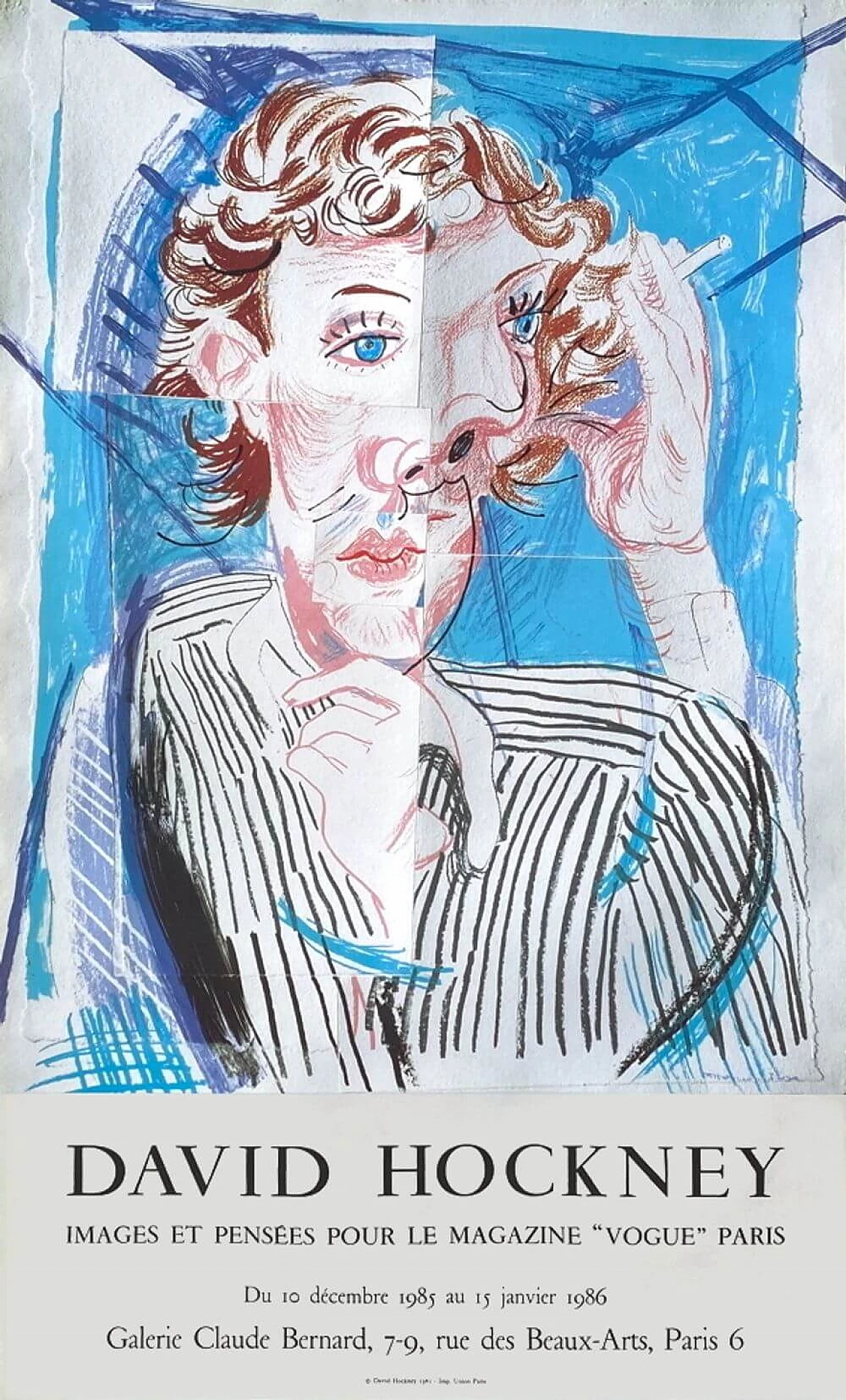 Poster di mostra di David Hockney, 1986 1219443