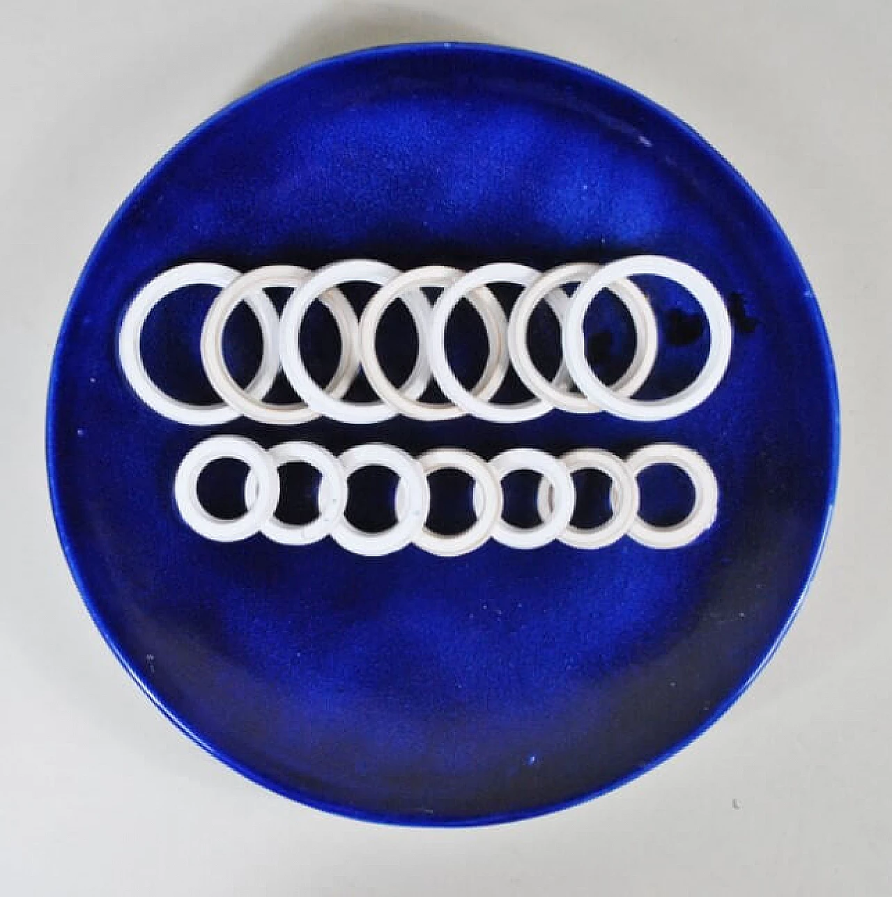 Sculptural dish in glazed ceramic by De Pascalis, 70s 1219735